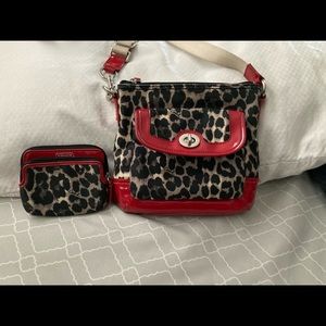 Coach Crossbody Purse with Matching Wallet